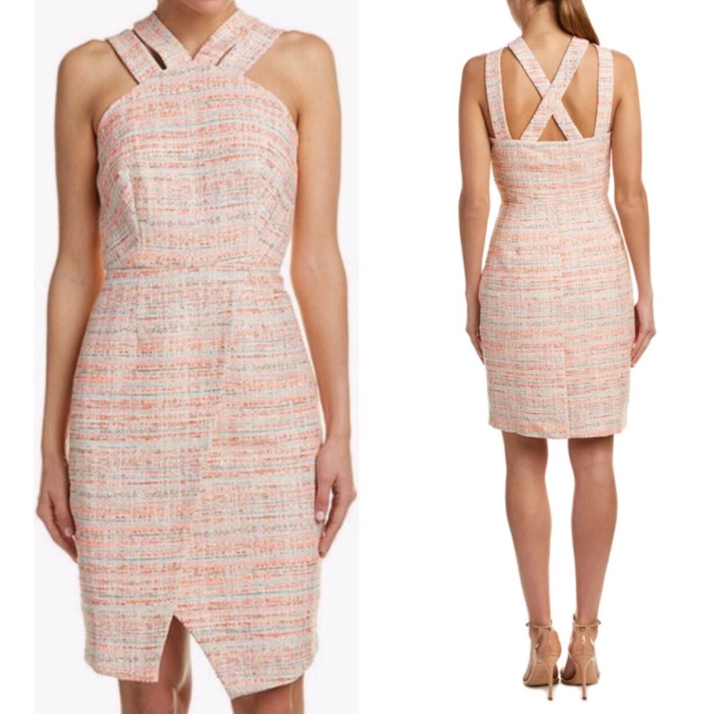 Hutch Jacquard Citrus Stripe Double Strap Dress
